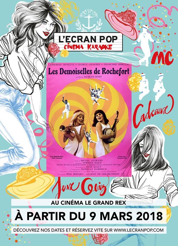 L'Ecran Pop: canta con las Demoiselles de Rochefort en París, Burdeos y La Rochelle