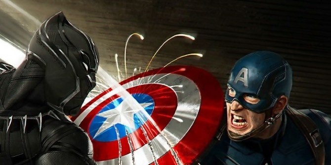 Black Panther se enfrenta al Capitán América en un anuncio de TV de la Guerra Civil