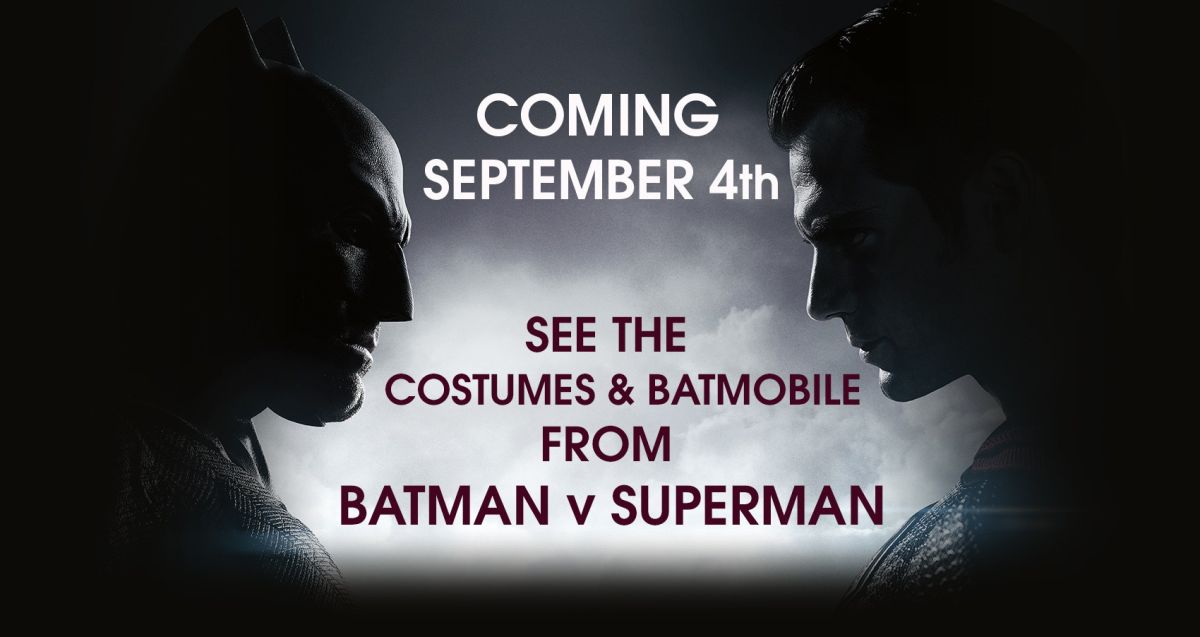 Los disfraces de Batman v Superman y Batmobile llegarán al WB Studio Tour esta semana