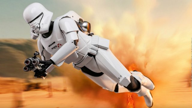 Dos tipos de Rise of Skywalker Jet Trooper Consigue juguetes calientes de Star Wars