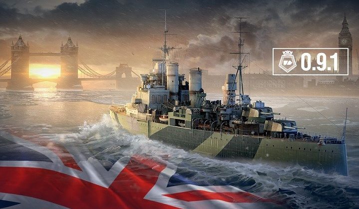 La actualización 0.9.1 trae más barcos británicos a World of Warships