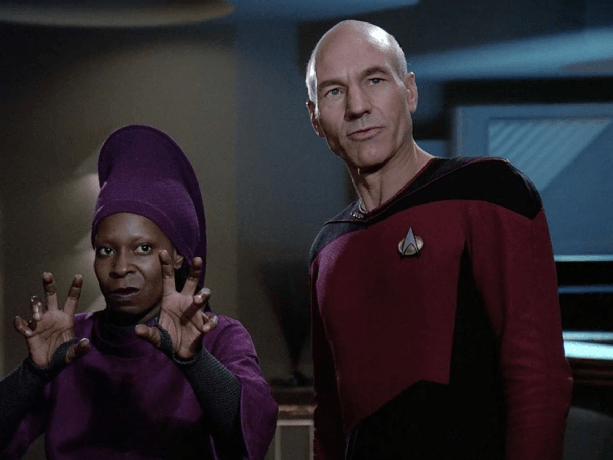 Patrick Stewart invita a Whoopi Goldberg a retomar el papel de Guinan en Star Trek: Picard temporada 2