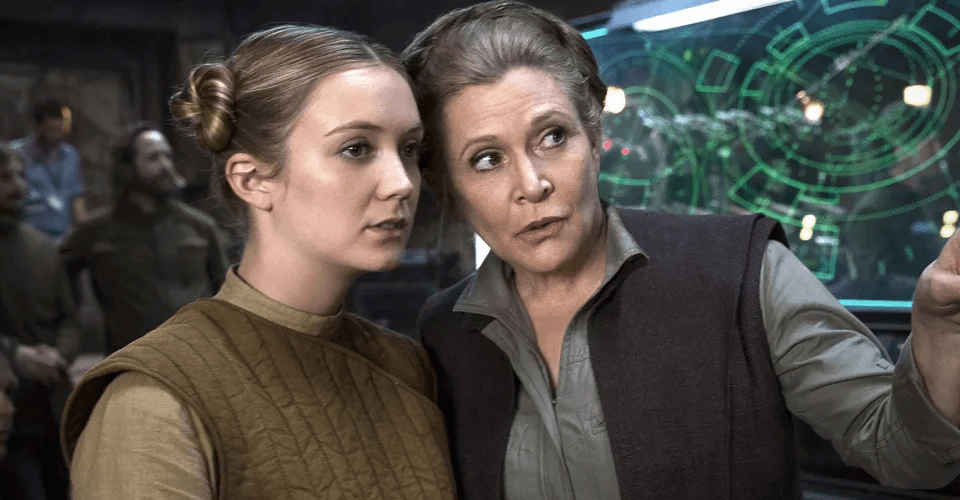 Billie Lourd interpretó a una joven Leia en Star Wars: The Rise of Skywalker