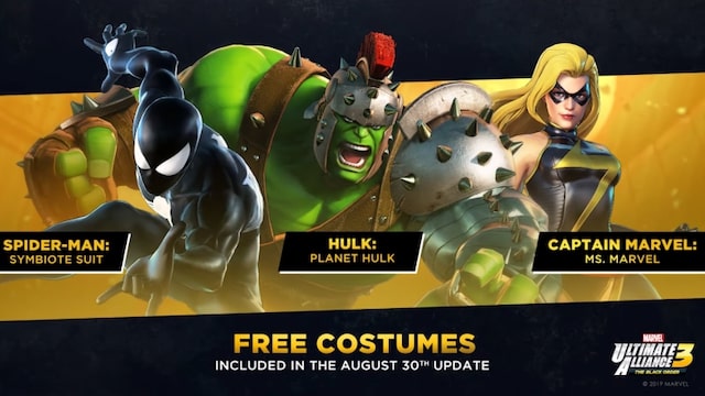 Marvel Ultimate Alliance 3 revela nuevos personajes y disfraces