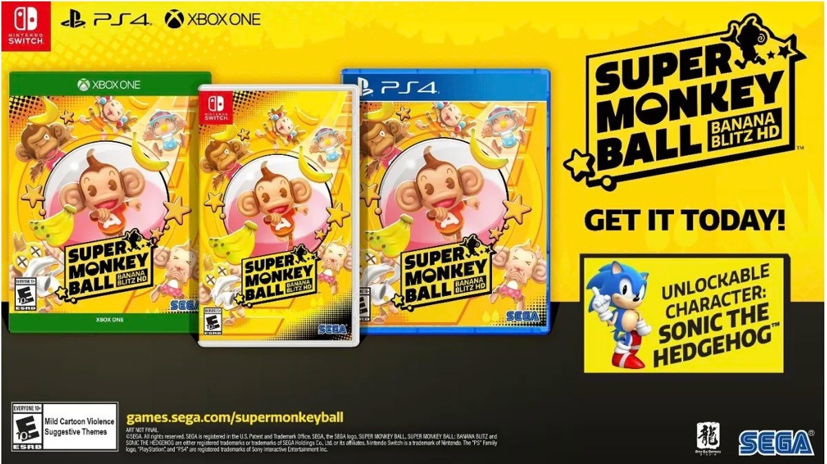 Super Monkey Ball: Banana Blitz HD ahora disponible