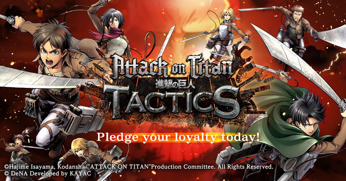 La preinscripción para Attack on Titan TACTICS ahora está disponible en Google Play