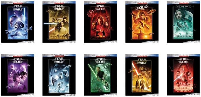 Star Wars Saga recibirá nuevo relanzamiento de Blu-ray y DVD