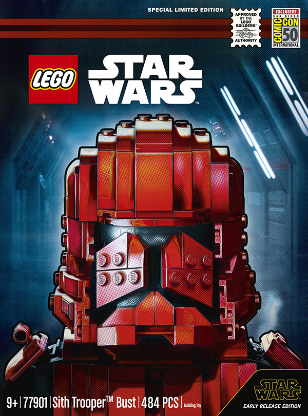 Revelado el busto exclusivo de LEGO Star Wars Sith Trooper de Comic-Con