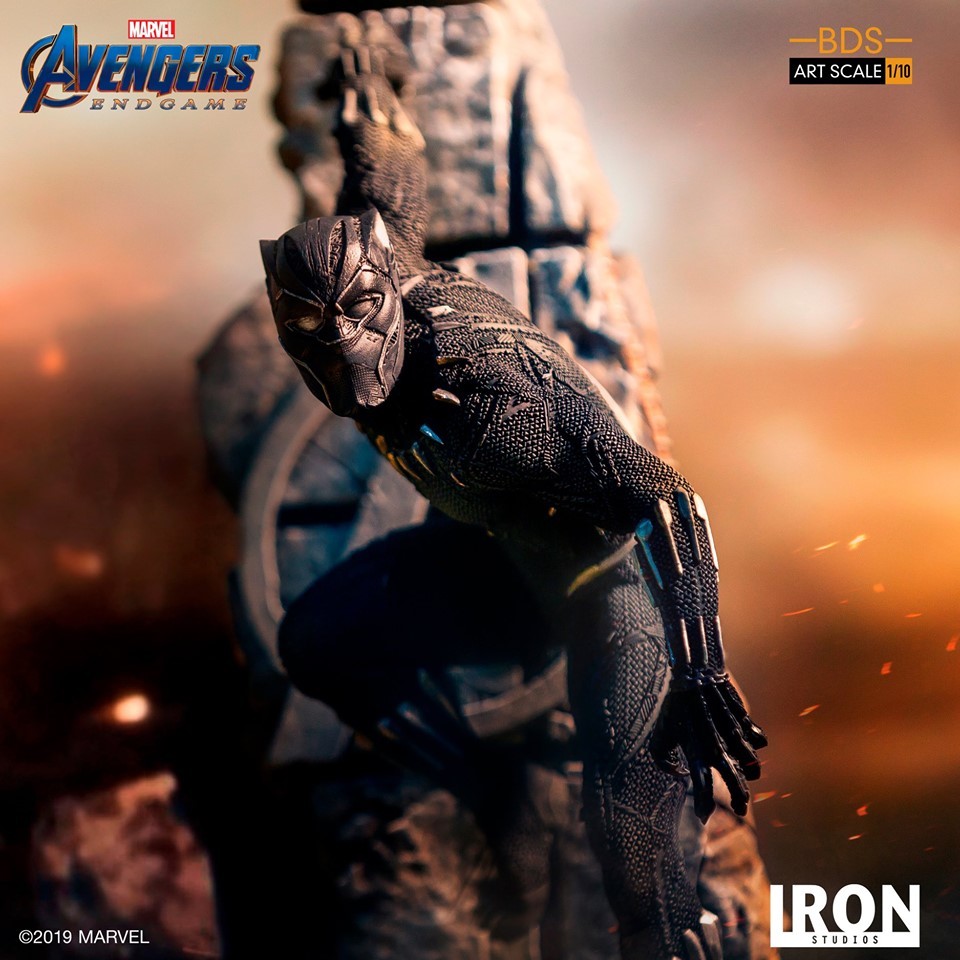 Iron Studios presenta su estatua de Black Panther Avengers: Endgame Battle Diorama Series