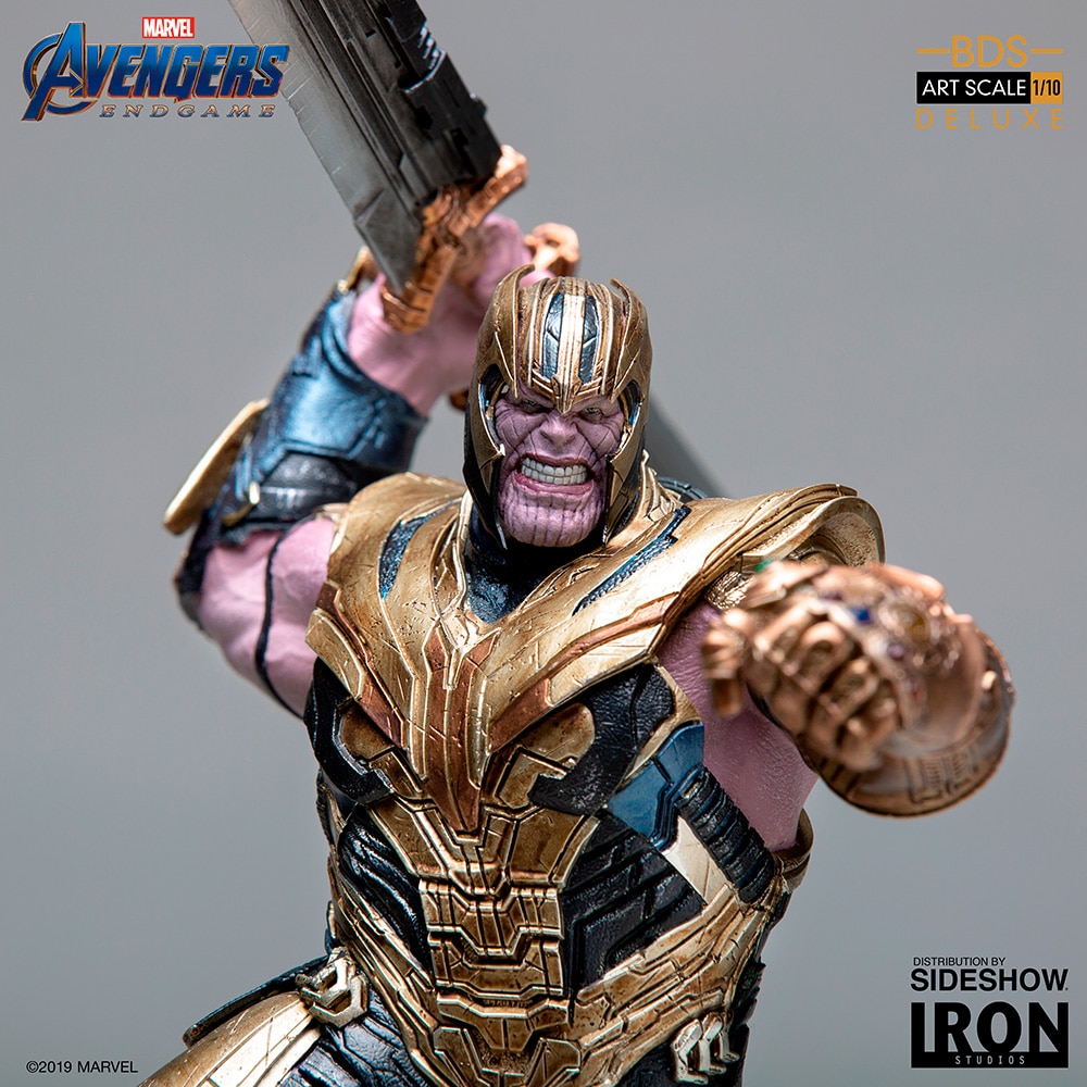 Iron Studios presenta su estatua de Avengers: Endgame Thanos Battle Diorama Series