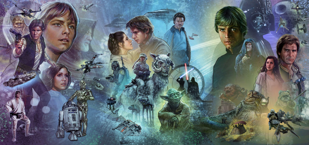 El mural de Star Wars Celebration celebra la trilogía original