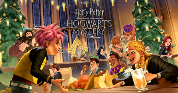 Es hora de poner las decoraciones navideñas en Harry Potter: Hogwarts Mystery