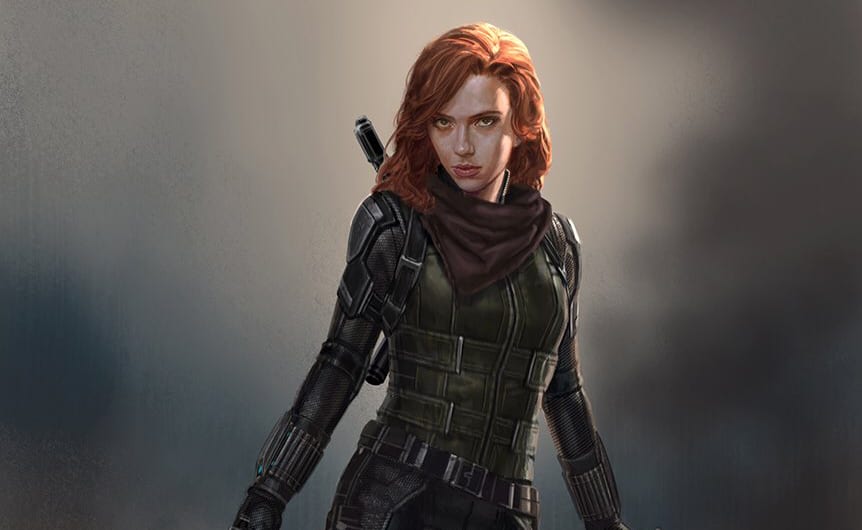 El arte conceptual de Avengers: Infinity War presenta un diseño alternativo de Black Widow