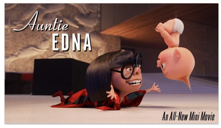 Las características especiales de Incredibles 2 Blu-ray incluyen el corto Auntie Edna, fecha de lanzamiento fijada para noviembre