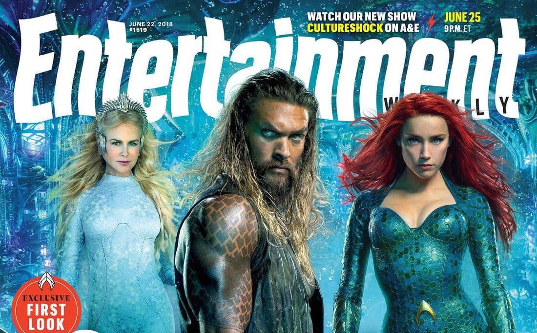 Aquaman adorna la portada de EW, primer vistazo a Black Manta