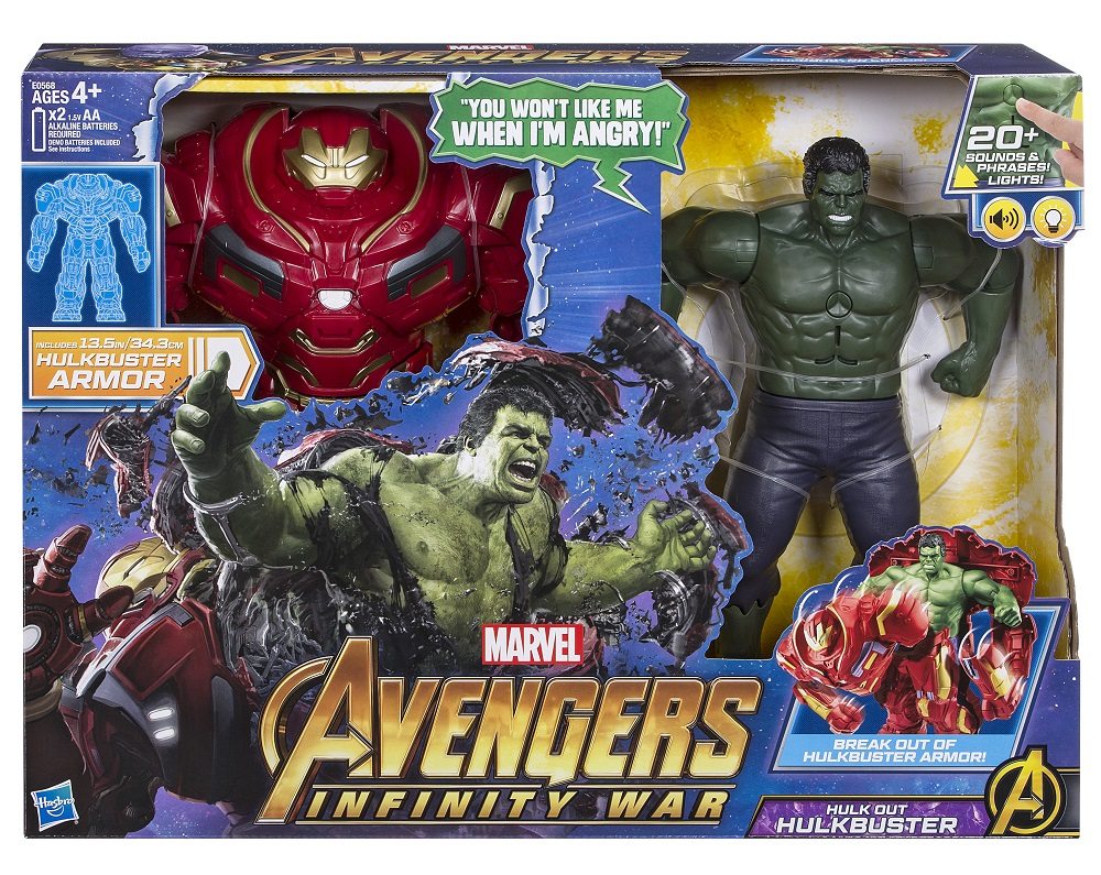 Los Vengadores de Hasbro: Infinity War Hulk Out Hulkbuster figura de acción revelada