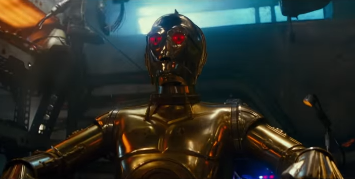 Anthony Daniels se burla de la emotiva escena final que filmó como C-3PO en Star Wars: The Rise of Skywalker
