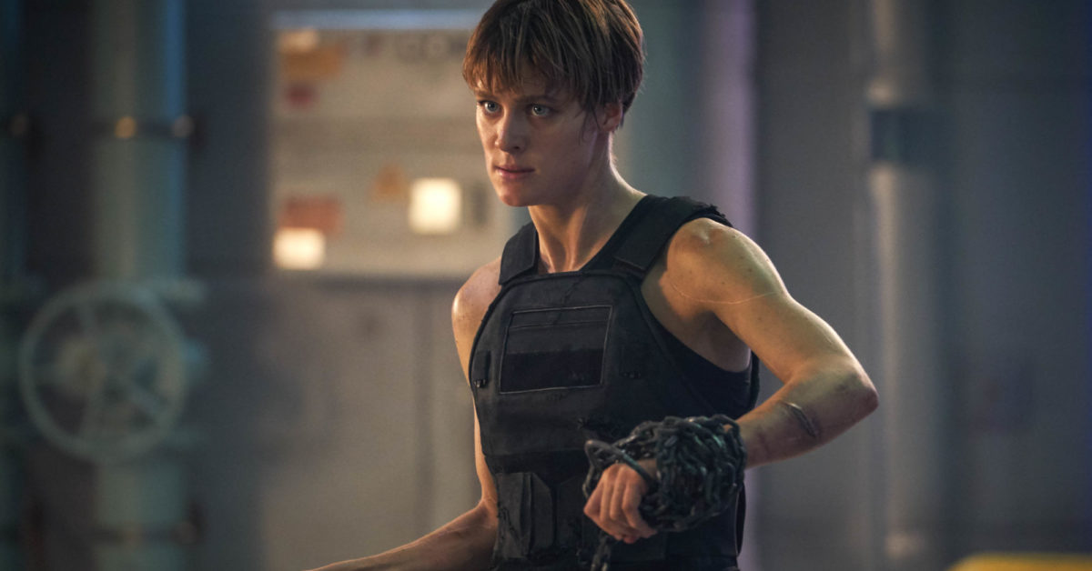 El personaje de Mackenzie Davis 'Terminator: Dark Fate' Grace es "Not a Machine"