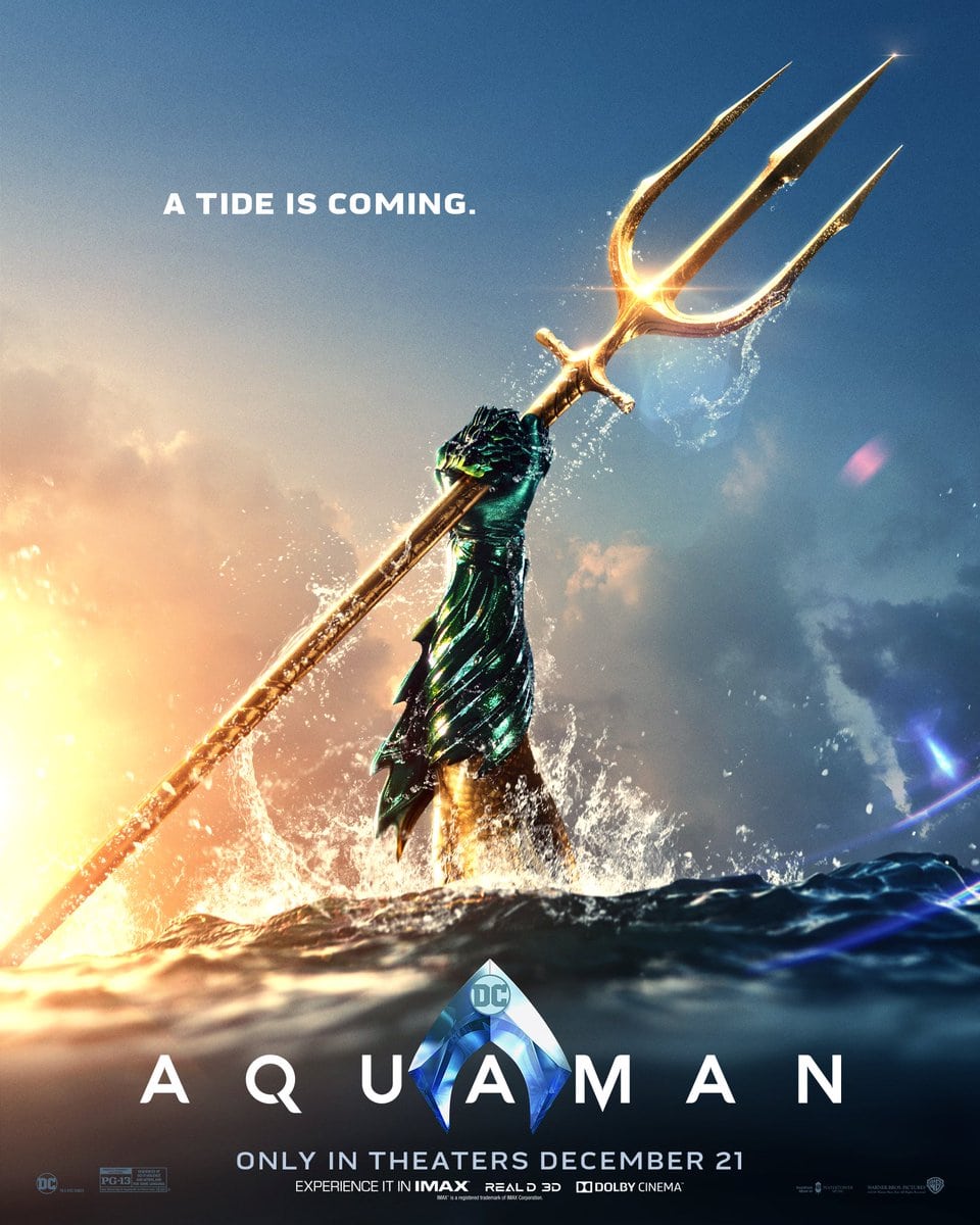 James Wan revela un nuevo póster de Aquaman, ¿se burla del nuevo trailer del viernes?