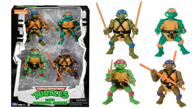 Las cuatro figuras originales de las tortugas ninja de 1988 regresan a Gamestop