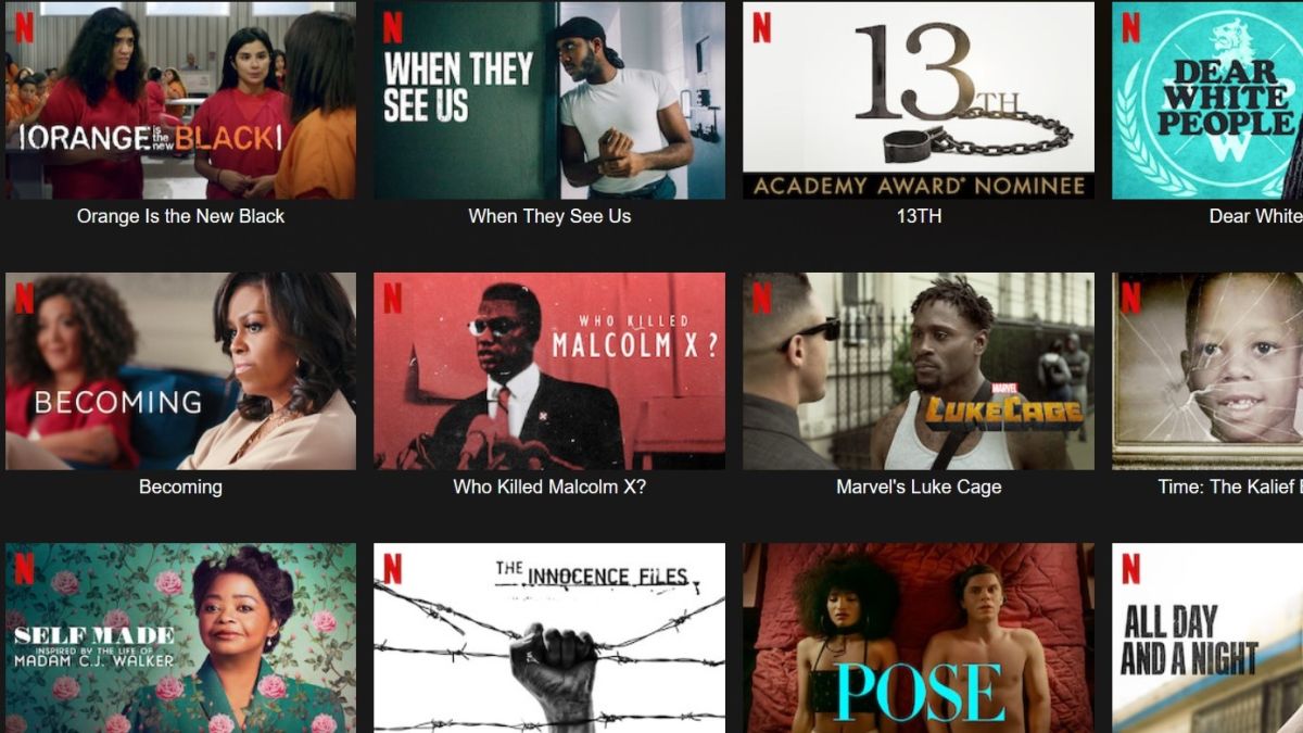 Netflix ha creado su propia lista de reproducción Black Lives Matter para resaltar