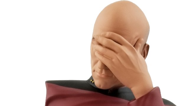 Star Trek Picard Facepalm Bust es la exclusiva exclusiva de la Convención 2020