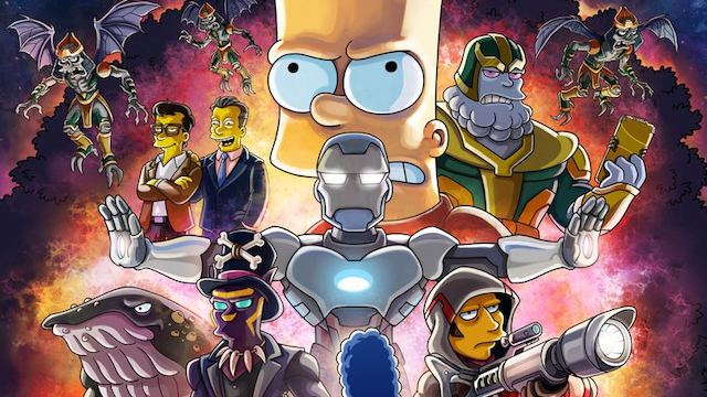 The Simpsons Release Poster y detalles para Avengers: Endgame Parody