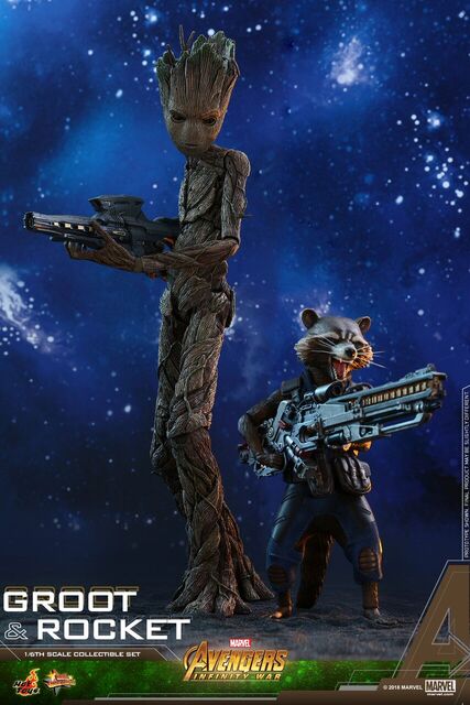 Hot Toys presenta su set coleccionable Rocket and Groot Avengers: Infinity War Movie Masterpiece Series