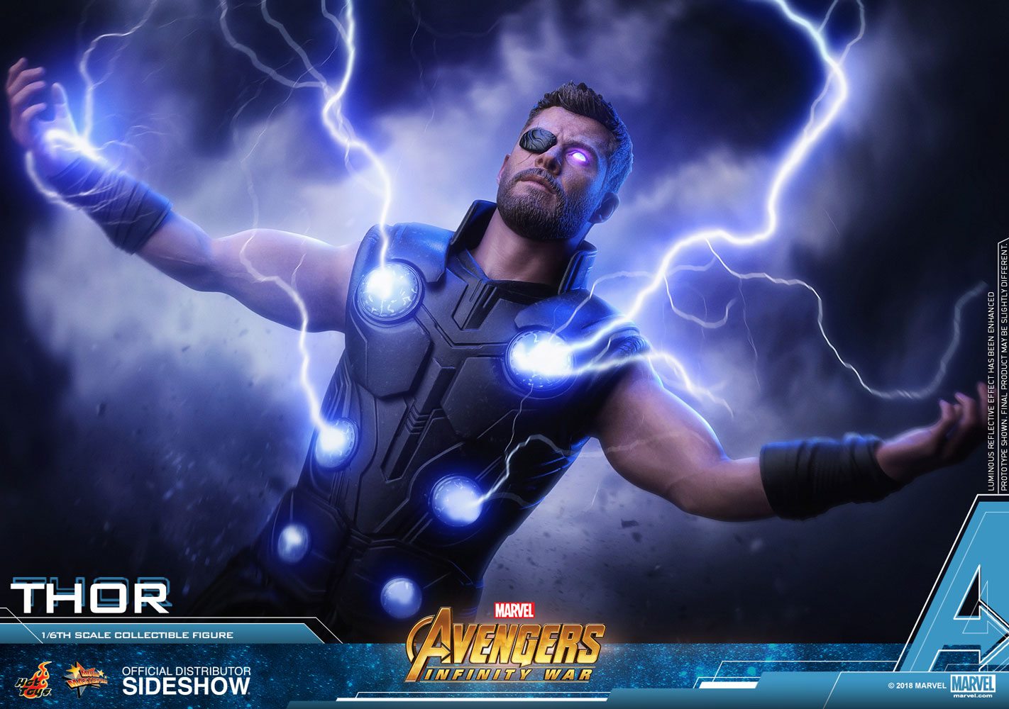 Echa un vistazo a la figura de Hot Toys 'Avengers: Infinity War Thor Movie Masterpiece Series