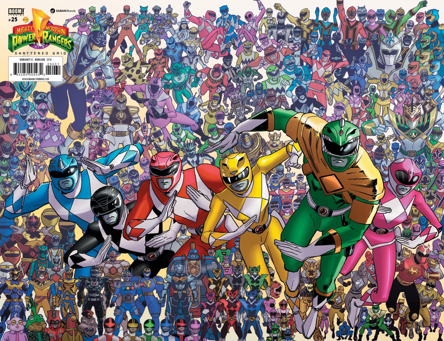Power Rangers: portadas de la variante Shattered Grid reveladas