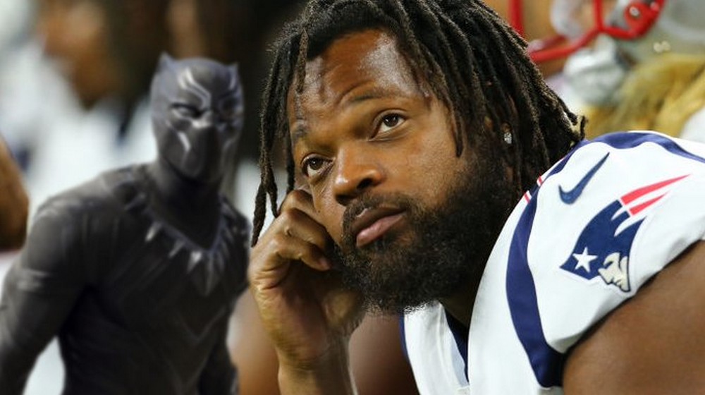 Black Panther - El jugador de los Patriots hace llorar la batalla del héroe al regresar de la NFL