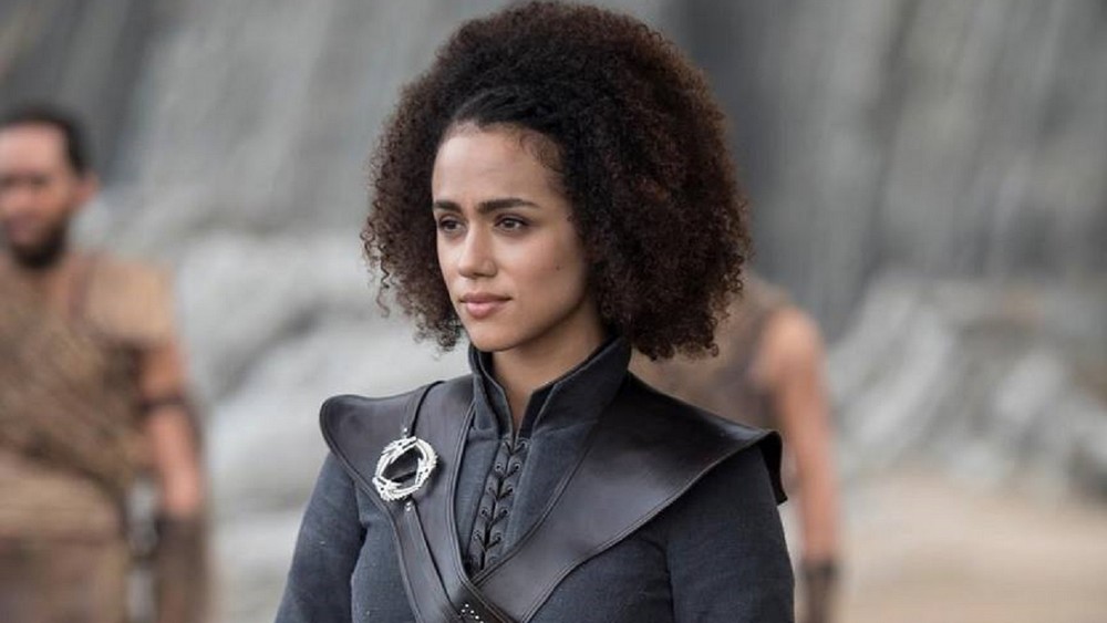 Game of Thrones - Nathalie Emmanuel, Missandei, reacciona al final del cuarto episodio