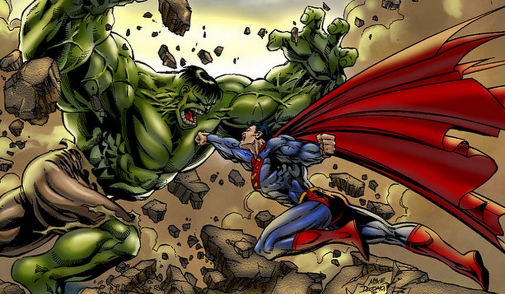 Hulk derrota a Superman en el arte sin precedentes del cruce entre Marvel y DC
