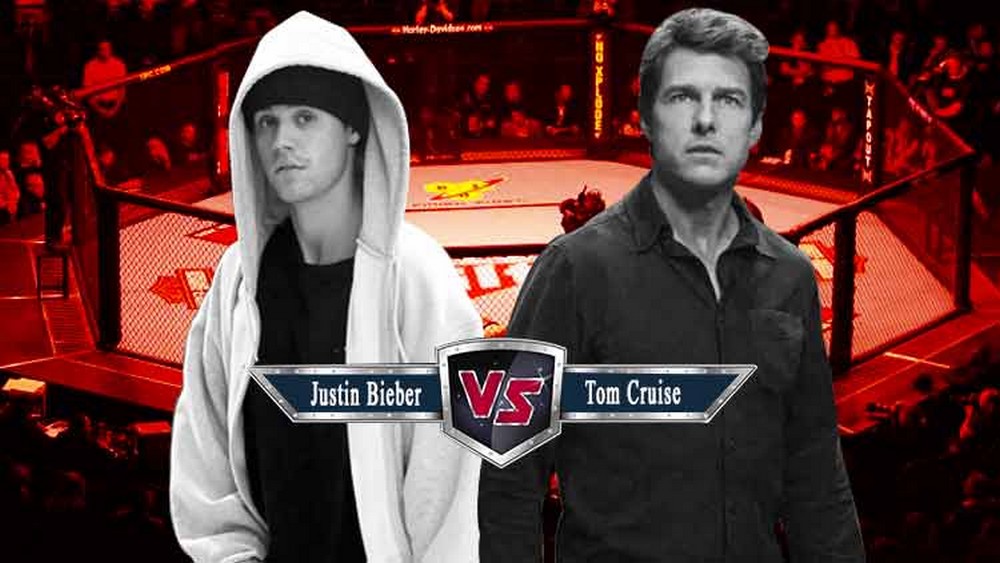 Justin Bieber desafía a Tom Cruise a una pelea