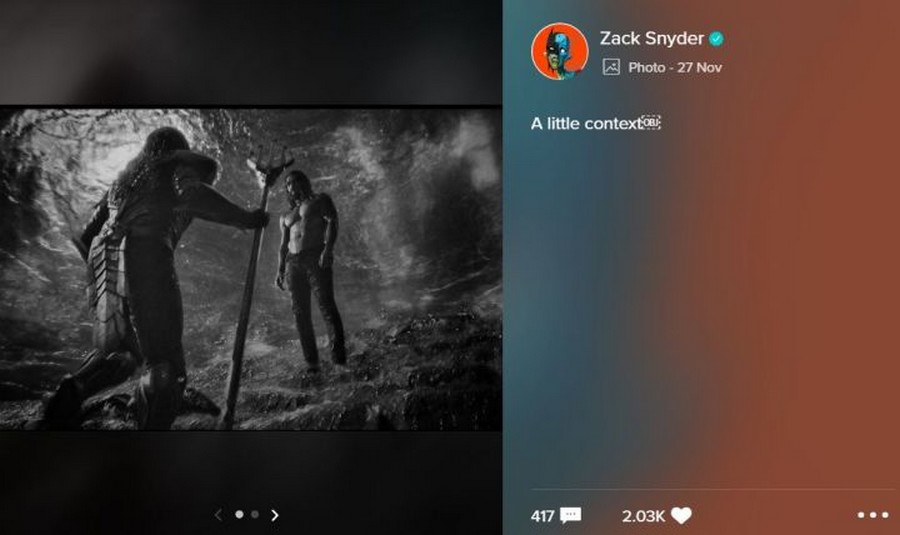 Willem Dafoe en la versión de Zack Snyder de Justice League