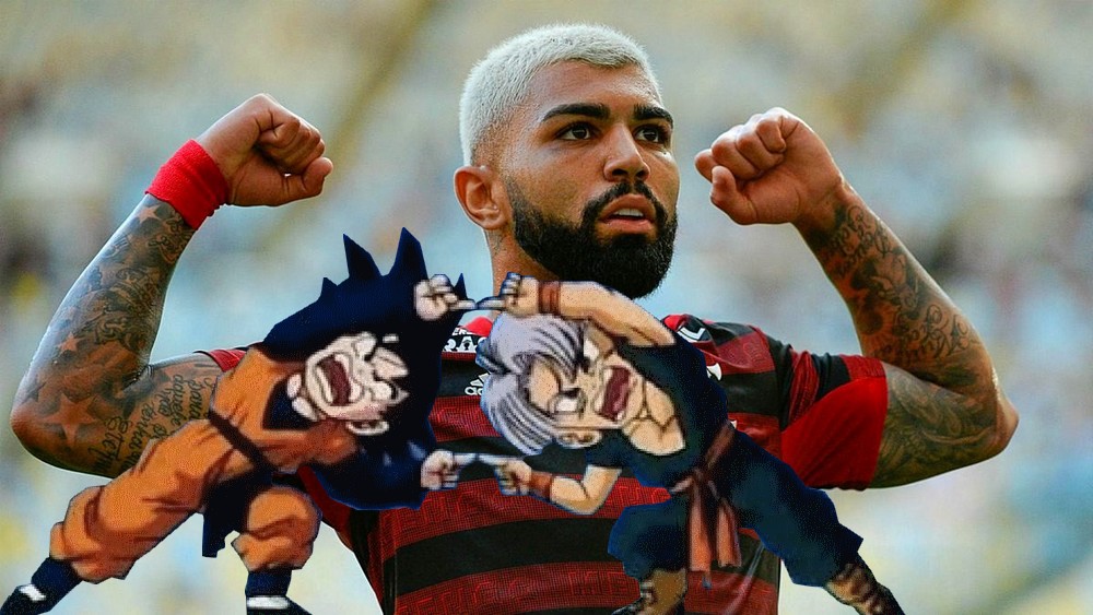 Los jugadores de Flamengo celebran el gol con Dragon Ball Fusion y la imagen se vuelve viral