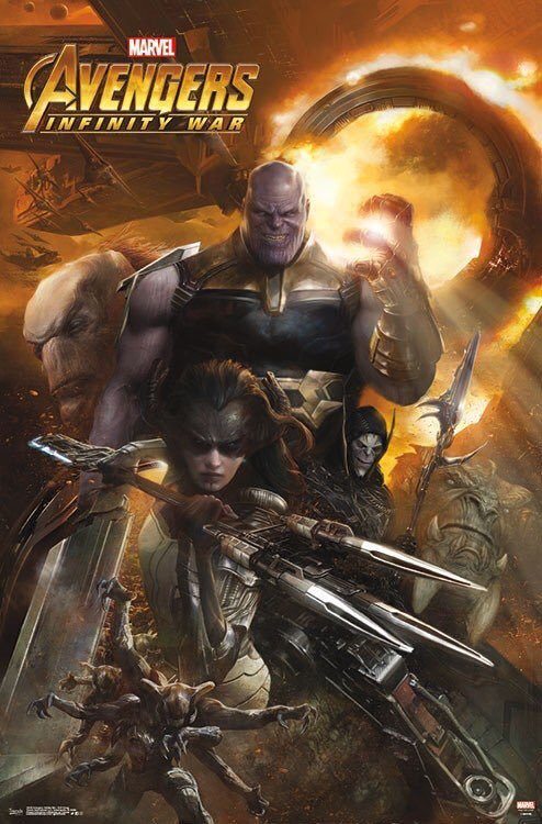Nuevos pósters para Avengers: Infinity War con Thanos, Black Order, The Avengers and the Guardians