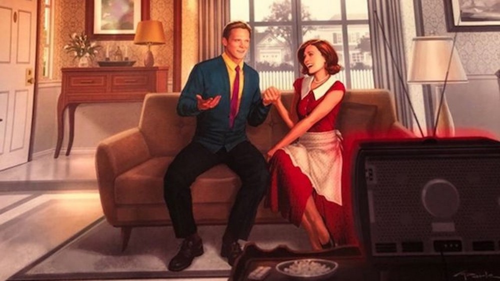 WandaVision - imagen oficial muestra a Wanda y Vision como una pareja de los años 50