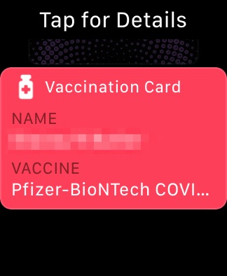 Tarjeta de vacunación