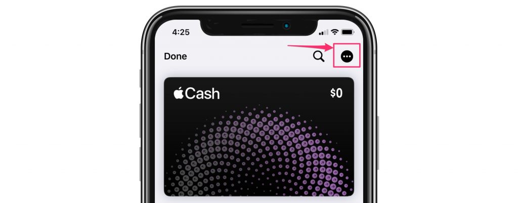 Información de la tarjeta Apple Cash