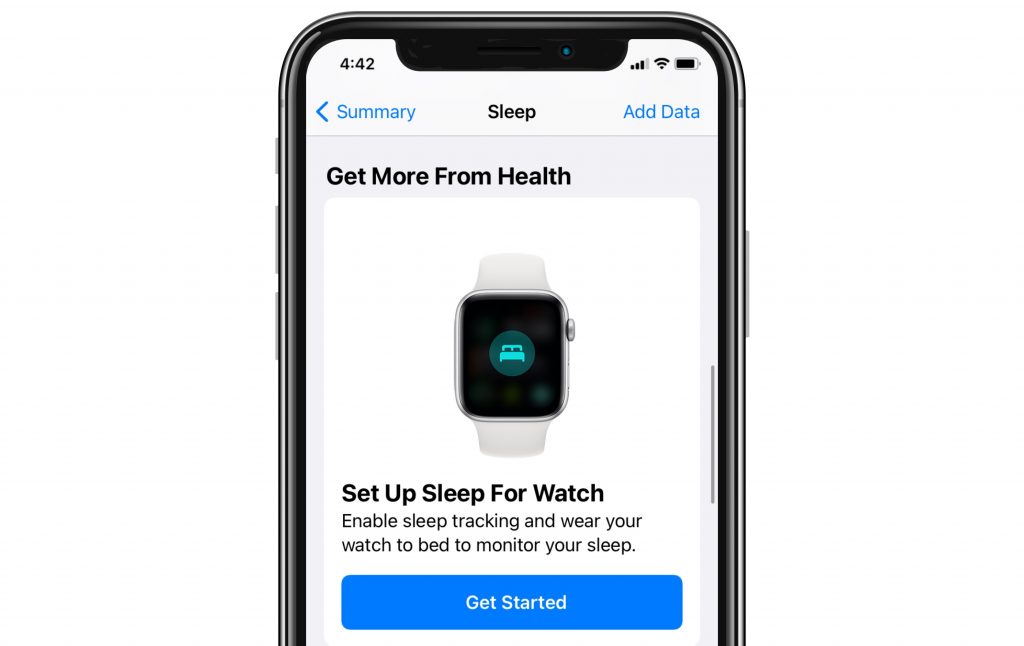 configurar el sueño en el Apple Watch