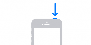 botón superior del iPhone
