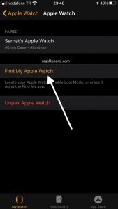 Encuentra mi Apple Watch