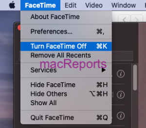 Desactivar FaceTime en Mac