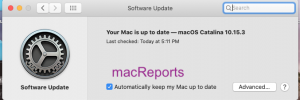 Actualización de software para Mac