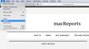 Reinicia tu Mac