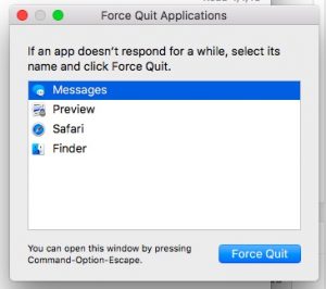 Forzar salida de Mac OS
