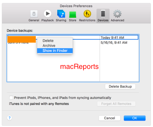 eliminar las copias de seguridad antiguas de icloud de su Mac