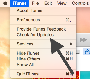 Actualización de Mac de iTunes