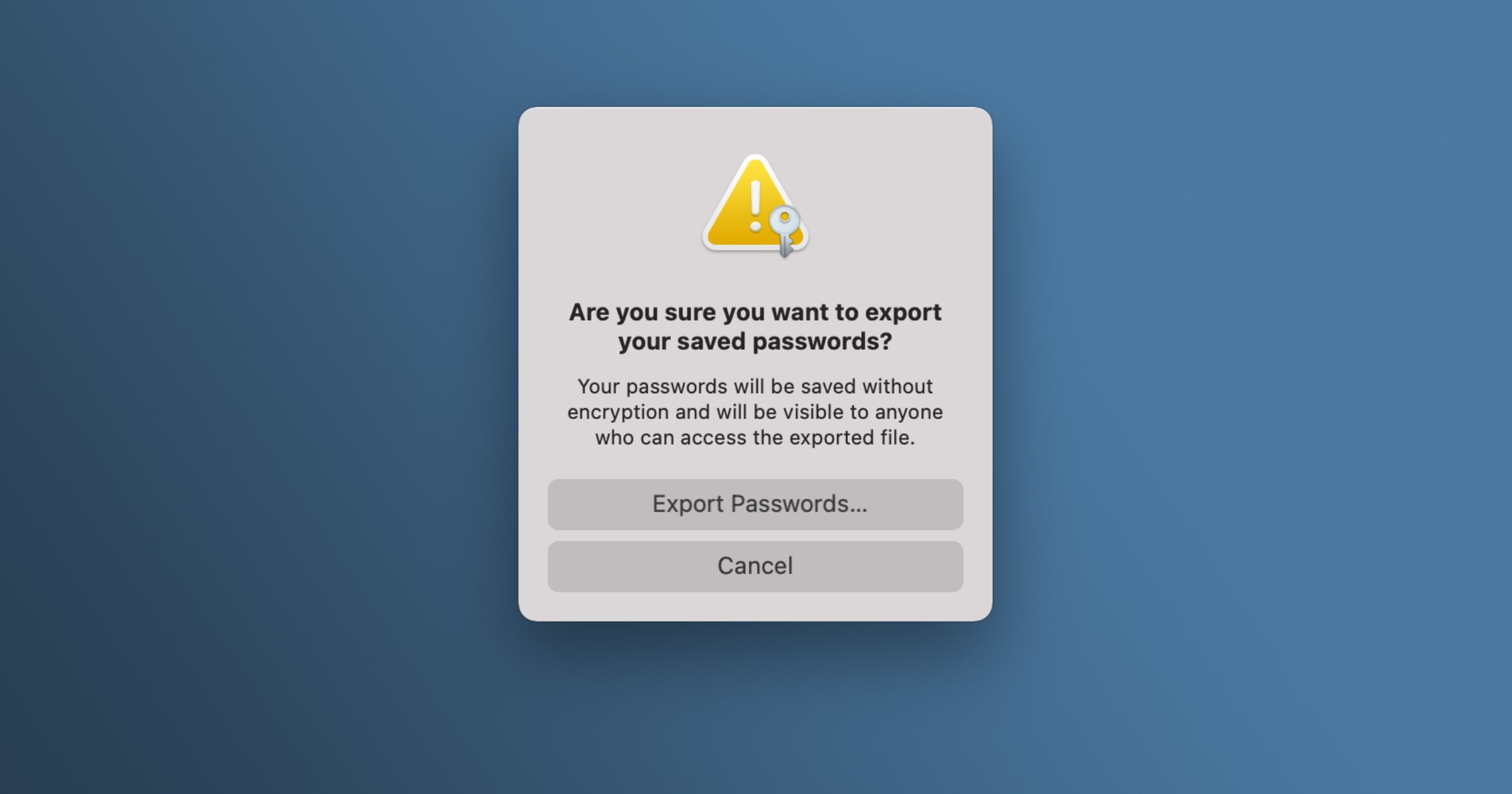 export safari passwords